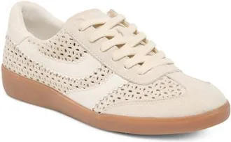 Dolce Vita Merit Perforated Sneaker in Ivory Suede at Nordstrom, Size 8.5