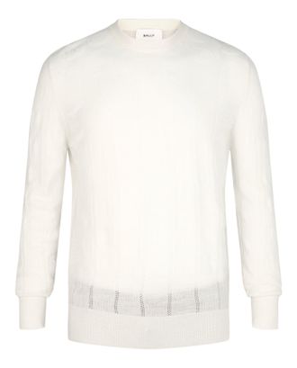Bally Textured-Knit Crewneck Sweater