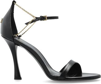 Givenchy 4G Liquid sandalen met hak van leer - Dames - Sandalen met hakken - Zwart - 38 EU - Leer - Schoenen
