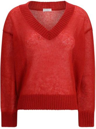 Brunello Cucinelli Multicolor Mohair Womens Sweatshirt