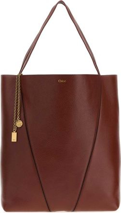 Chlo&eacute; Brown Spin Large Tote