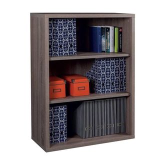 Composad Libreria 3 Ripiani Linea disegno 3 Rip.-cm.35 X 81 X H.111,9 Rovere Tartufo