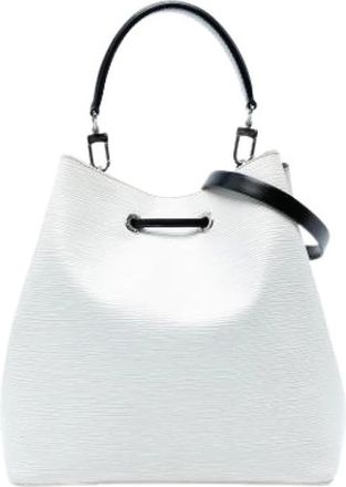 Louis Vuitton Pre-owned Bucket Bags, female, White, Size: ONE SIZE Pre-owned Bucket Bag