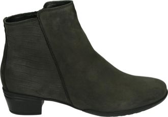 Hartjes Westers grijs nubuck dameslaars - Dames - Laarzen met Hak - Grijs - 37 1/2 EU - Schoenen