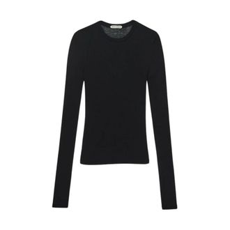 J.W.Anderson Modal LS Crewneck - Dames - Tops - Zwart - Maat: L Modal
