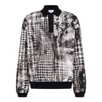 Carlo Colucci Carlo Colucci, Sweatshirts, male, Gray, Size: 2XL Polo Sweater