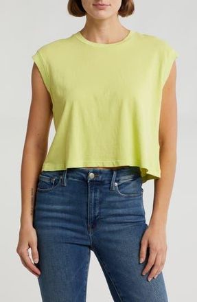 The Great. The Square Top in Lime Zest at Nordstrom Rack, Size 0