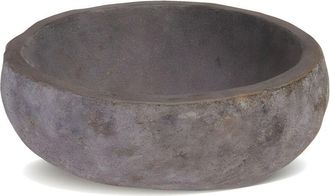 Vente-Unique Lavabo in pietra di fiume STONE - Colore grigio