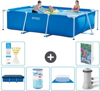 Intex Piscina Con Estructura Rectangular - 300x200x75 Cm - 7-piezas S167