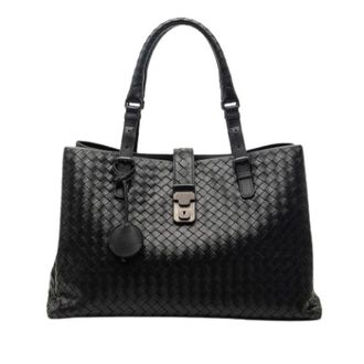 Bottega Veneta Pre-owned Tote Bags, female, Black, Size: ONE SIZE Pre-owned The Medium Roma