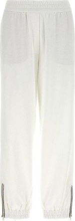 Brunello Cucinelli White Cotton Athletic Womens Pants