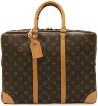 Louis Vuitton Pre-owned Monogram Briefcase M53361 - Heren - Vintage Handtas - Bruin - ONE Size - Leer - Vintage
