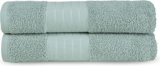 Good Morning Badetücher »Uni« Baumwolle, Walkfrottee, Bordüre, 500 GSM, Einfarbig, Ohne Aufhängung