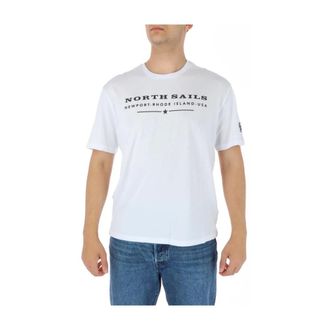 North Sails T-shirt Grafica Stile Newport - - Tops - Uomo - Bianco - L