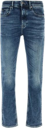 HUGO BOSS Blue Washed Slim Fit Denim Jeans