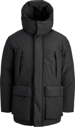 Jack & Jones Parka JACK & JONES JCOSCOPE TECHNICAL PARKA, Herren, Gr. XS, schwarz, Web, Obermaterial: 100% Polyester, unifarben, regular fit, Jacken Parka