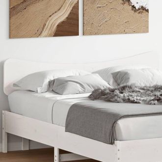 vidaXL Headboard White 160 cm Solid Wood Pine Vidaxl
