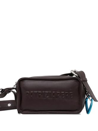 Patrizia Pepe mini (IM)PERFECTION embossed cross body bag - Red