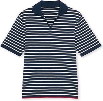 Fortela Andy Polo Short Ribbed Sleeve in Blue at Nordstrom, Size Xx-Large