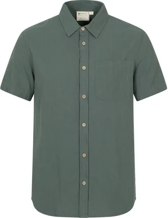 Mountain Warehouse Palm Textured Short-Sleeved Shirt in Green at Nordstrom, Size Large
