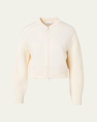 Akris Knit Bomber Jacket