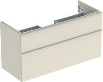 Keramag Keramag - Geberit Icon Mueble Bajo Lavabo, 2 Cajones, 118,4x61,5x47,6 Cm