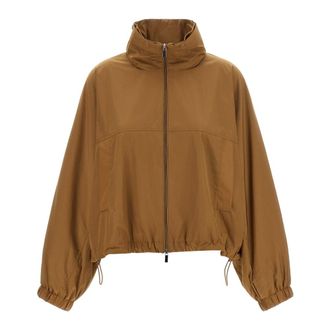 Max Mara Cortavientos Nuraghe - Jackets - Mujer - Marr&oacute;n - S
