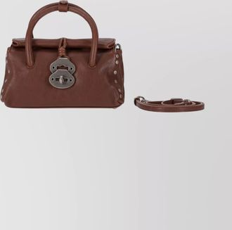 Zanellato structured shoulder bag featuring rolled handles