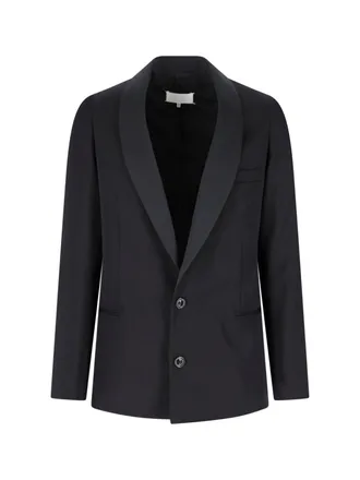 Maison Margiela Black Single-Breasted Virgin Wool Blazer