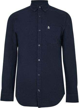Original Penguin Heren Oxford Katoenen Button-Down Overhemd (Yale Blauw)
