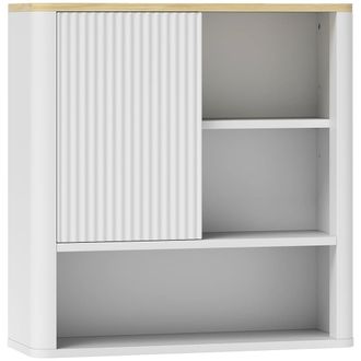 HOMCOM Armario de pared 60x20x62 cm blanco