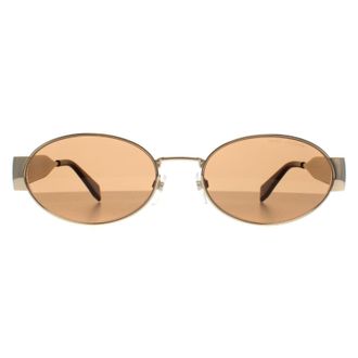 Marc Jacobs Oval Womens Gold Brown 806/S Metal - One Size