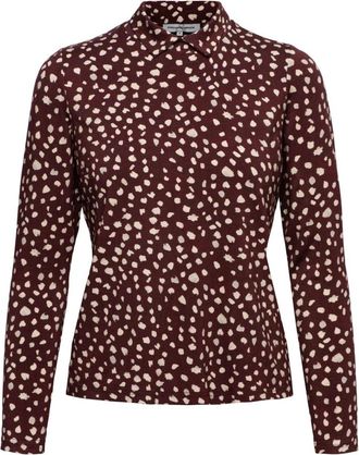 &Co Woman Valora Bambi Top - Dames - Longsleeves - Rood - XL - Tops