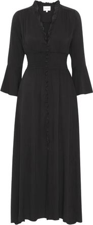Americandreams Sally Long Dress - Dames - Maxi kleedjes - Zwart - M - Kleedjes