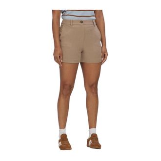 Modstr&ouml;m Alayamd Shorts - Dames - Bermuda - Bruin - M - Leer - Korte Broeken