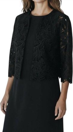 Bigio Collection Lace Top In Black