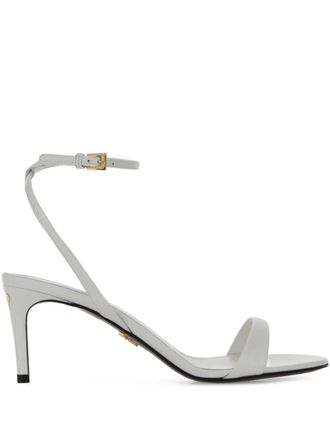 Prada leather buckled sandals - White
