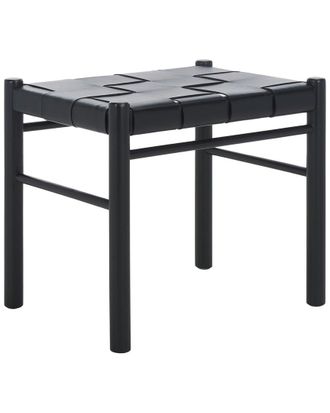 Safavieh Couture Devnie Woven Leather Ottoman