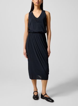 Christophe Lemaire Womens Asymmetrical draped midi dress