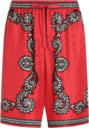 Dolce & Gabbana Hombre, Pantalones cortos, Rojo, Talla: L