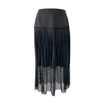 Stella McCartney Black Wool & Silk Skirt Size S