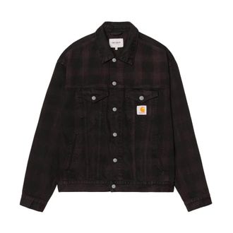 Carhartt Work in Progress Everson Trucker Jacket - Heren - Jassen - Zwart - Maat: S Katoen