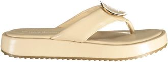 Laura Biagiotti 9758 Flip-Flops - Dames - Slippers - Beige - 36 EU - Schoenen
