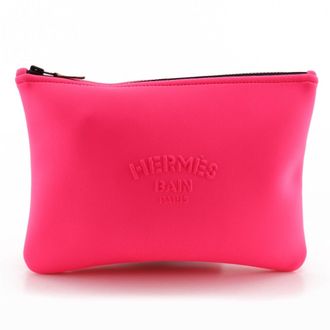 Herm&egrave;s Pink Elastane Pouch (Pre-Owned)