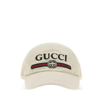 Gucci Logo-embroidered Web-stripe Baseball Cap