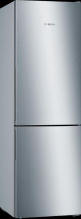 Bosch Serie 6, Combinaci&oacute;n Frigor&iacute;fico-congelador Independiente Con Congelador Inferior, 186 X 60 Cm, Aspecto Acero Inoxidable, Kge36alca