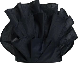 Aje Top Selestia con ruches - Nero