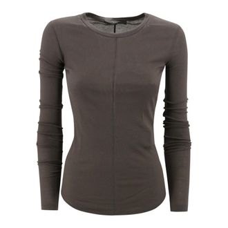 Max Mara Dames, Tops, Bruin, Maat: L Katoen