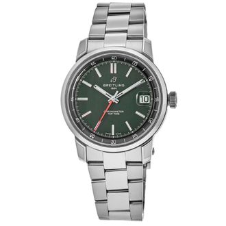 Breitling Top Time B31 Automatic Green Dial Stainless Steel Mens Watch AB3113171L1A1