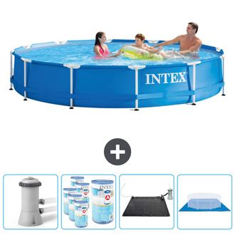 Intex Piscina Con Estructura Redonda - 366x76 Cm - 7-piezas Scb91